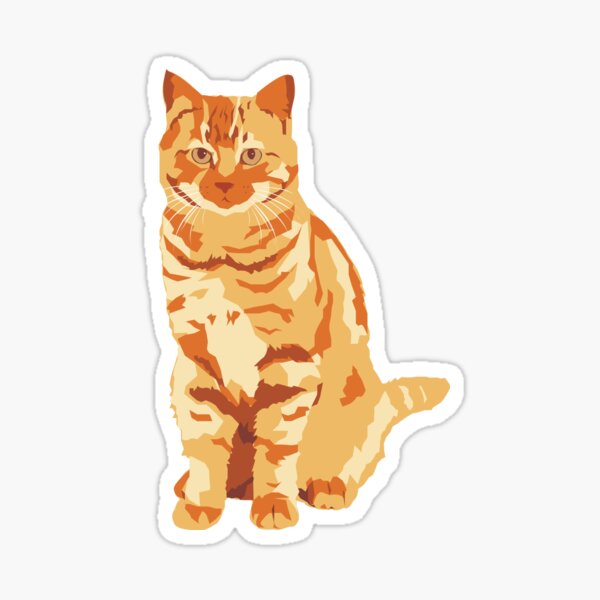 Orange Cat Stickers 23 Cat Stickers, Orange Tabby, Japanese Stationery, Japanese  Stickers, Cute Orange Cat, Cat Memes, Paper Stickers 