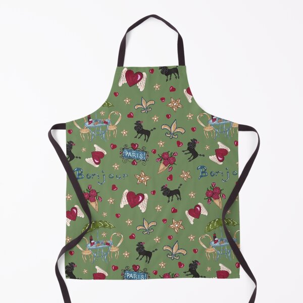 Item preview, Bonjour Paris! on Vert Background by MarcyBrennanArt designed and sold by MarcyBrennanArt.