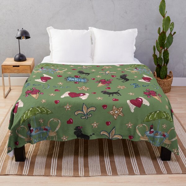 Item preview, Bonjour Paris! on Vert Background by MarcyBrennanArt designed and sold by MarcyBrennanArt.