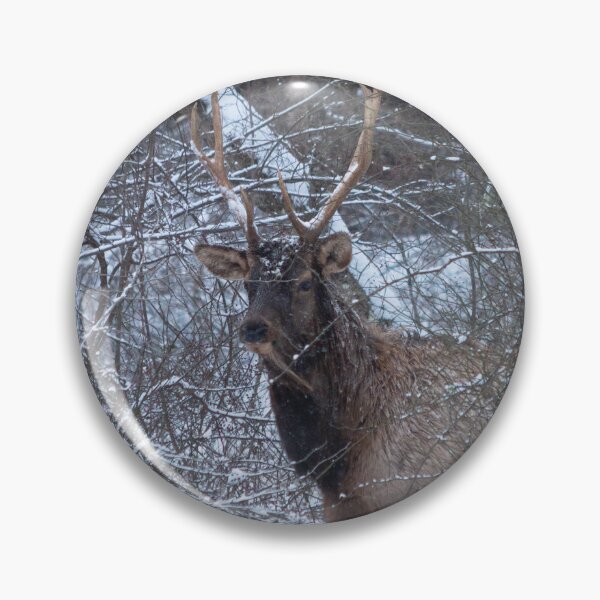 Item preview, Bull Elk in a Snow Storm designed and sold by KC-IM.