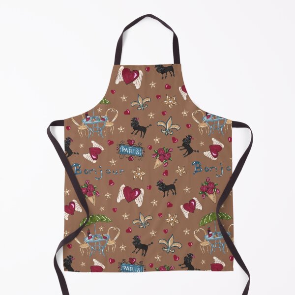 Item preview, Bonjour Paris! on Chocolat Background by MarcyBrennanArt designed and sold by MarcyBrennanArt.