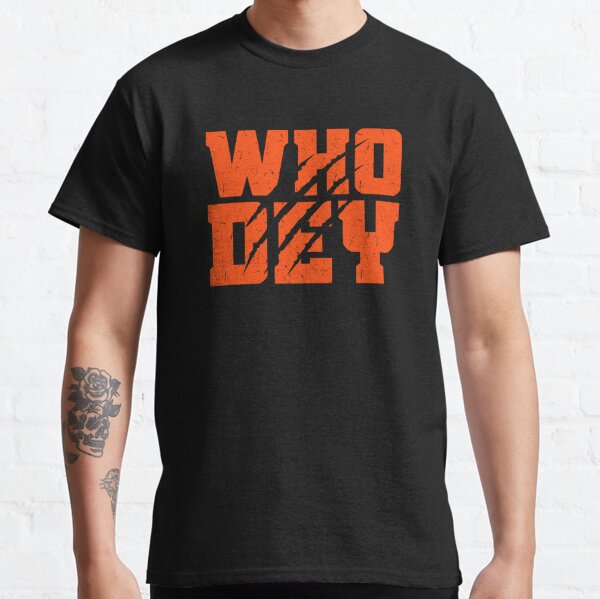 TheDesignChambersBoutique Cincinnati Bengals Inspired Who Dey Tee or Crewneck Sweatshirt XL / Tee