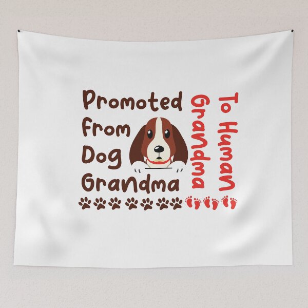 Item preview, Promoted From Dog Grandma To Human Grandma Funny Cool Grandma Dog Lovers Gift Cute Creative Design designed and sold by pedrored369.