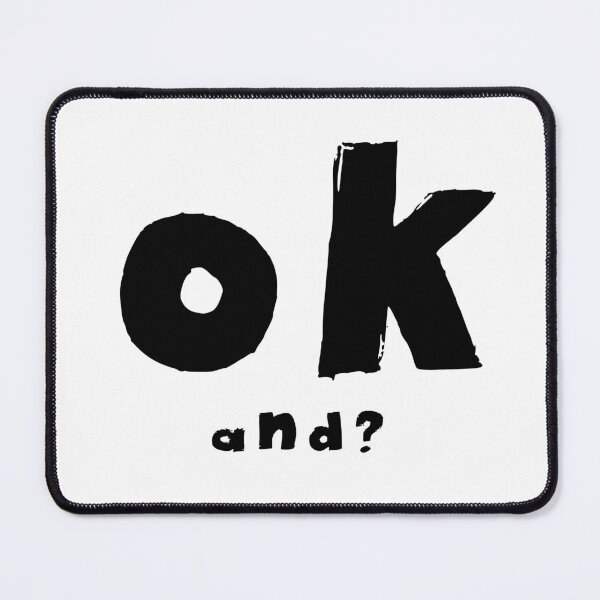 Item preview, OK, and ? Text Monochrome White designed and sold by Meepuruproject.
