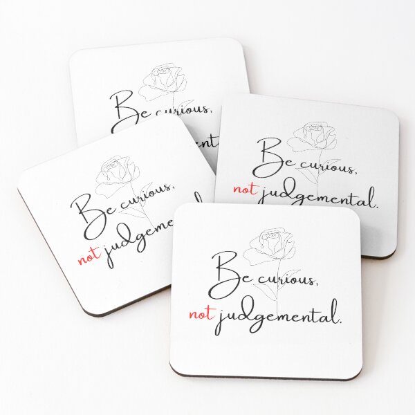 Item preview, Be curious not judgemental designed and sold by Mimi Y..