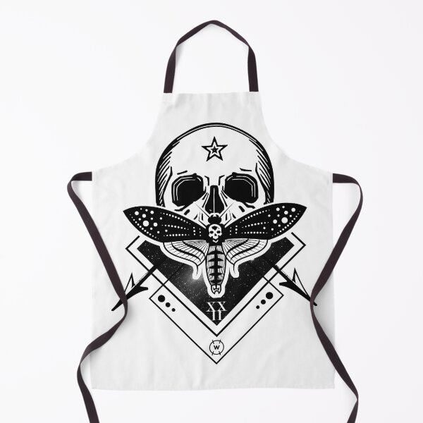 Item preview, Geometric Death Moth with Skull designed and sold by wingstar.