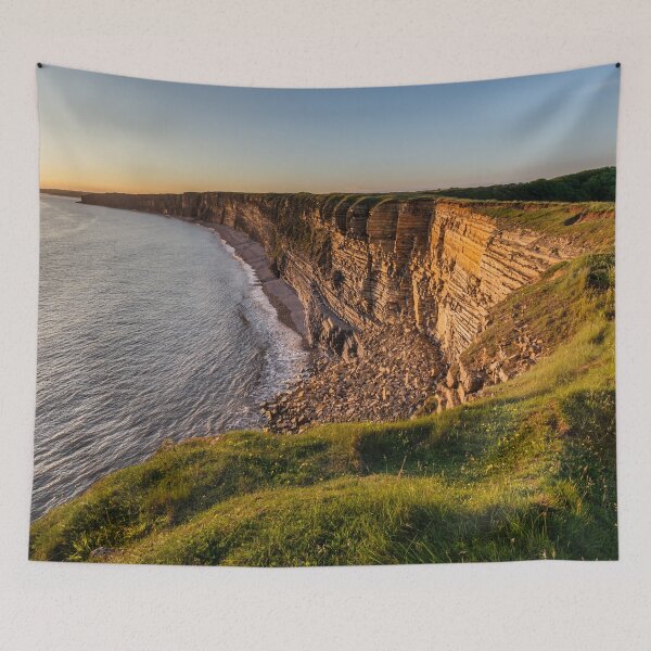 Item preview, Sunset at Nash Point, South Wales designed and sold by heidipics.