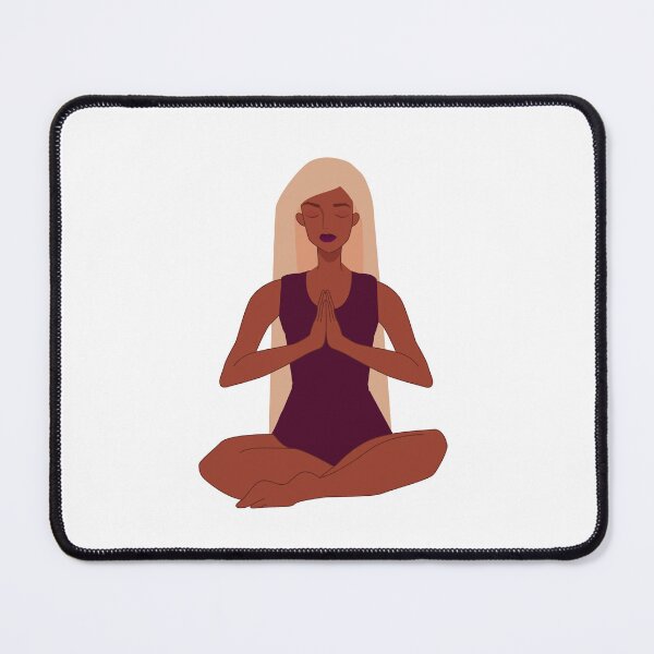 Item preview, The girl meditates relaxation and awareness. designed and sold by LinaKarolina13.