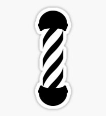 barbershop pole Sticker