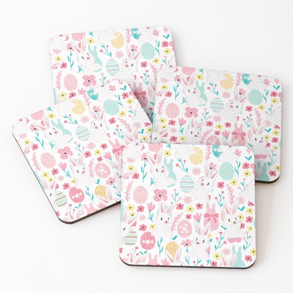 Item preview, Easter Bunny And Eggs Floral Pattern designed and sold by Designs By YL.