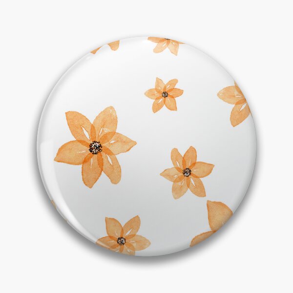 Item preview, Beige Black And Orange Abstract Flower Art designed and sold by CAT-LUVERS.