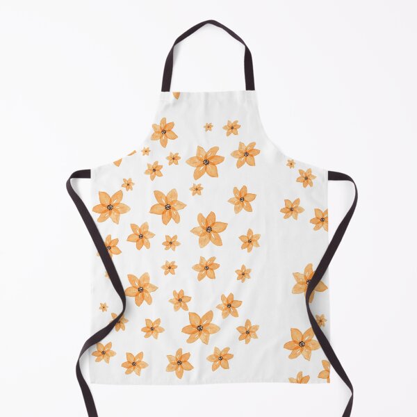 Item preview, Beige Black And Orange Abstract Flower Art designed and sold by CAT-LUVERS.