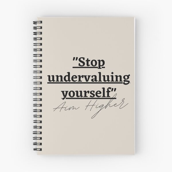 Item preview, "Stop undervaluing yourself" Aim Higher designed and sold by successmom.