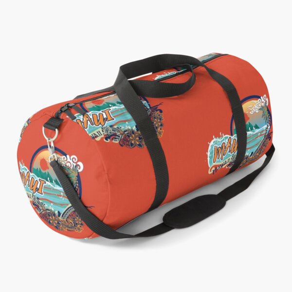 Item preview, Vintage 80's Maui Hawaii Beach Round Tourist Design designed and sold by sunnthreads.
