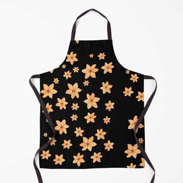 Item preview, Beige Black And Orange Abstract Flower Art designed and sold by CAT-LUVERS.