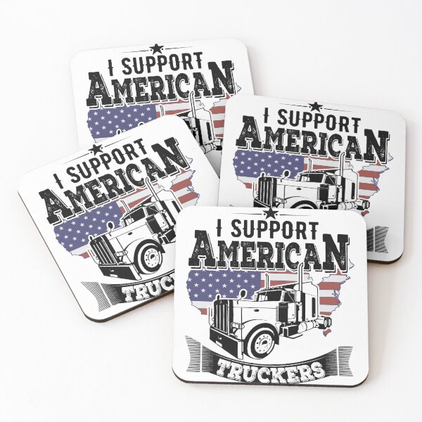 Item preview, I Support American Truckers - Cnvoy Freedom designed and sold by mohalaz.
