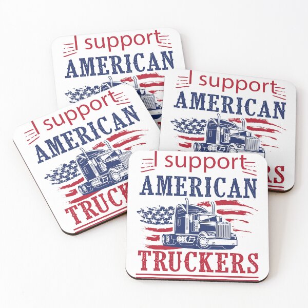 Item preview, I Support American Truckers - American Support Canadian Truckers Freedom Convoy designed and sold by mohalaz.