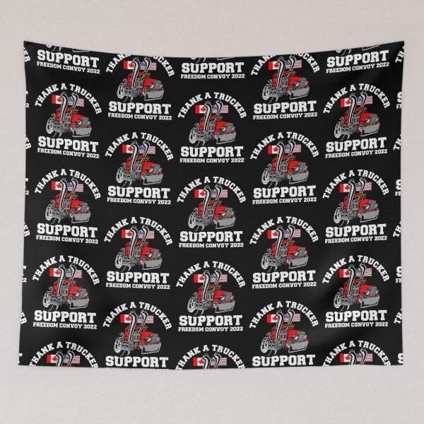 Item preview, Freedom Convoy 2022 In Support of Canadian & USA Truckers designed and sold by CharJens.