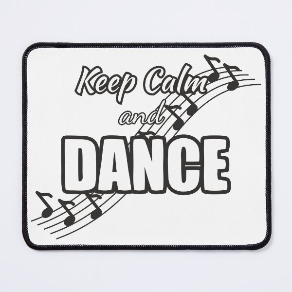 Artikelvorschau, Keep Calm and Dance schwarze Noten entworfen und verkauft von ⭐ Tee Shirt 89 ⭐.