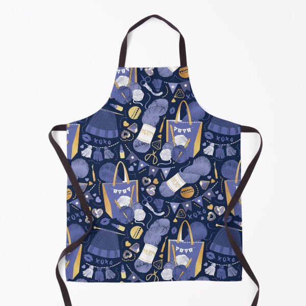 Item preview, Knitting party // very peri and gold  designed and sold by SelmaCardoso.