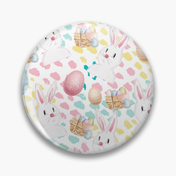 Artikelvorschau, Osterhase und Eier auf Acrylfarbe Punkte Muster entworfen und verkauft von Designs By YL.