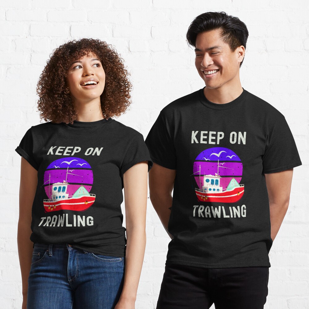 Keep On Trawling - Deep Sea Fishing Graphic T-Shirt Dress for Sale by  Einstein12345