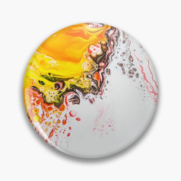 Item preview, Beige Black And Orange Abstract Flower Art designed and sold by CAT-LUVERS.