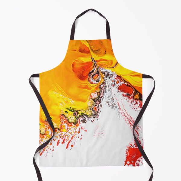 Item preview, Beige Black And Orange Abstract Flower Art designed and sold by CAT-LUVERS.