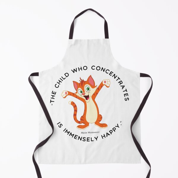 Item preview, Montessori quote The child who concentrates is immensely happy designed and sold by TeyMank.