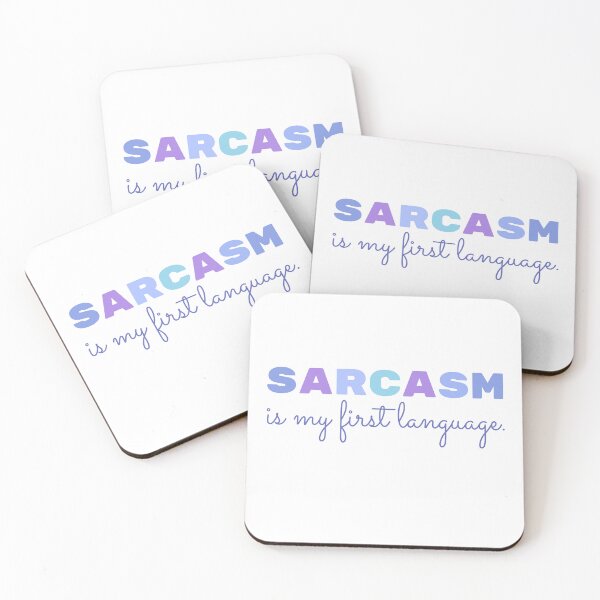Item preview, Humor Sarcasm is My First Language | Warm Colored Pink and Orange Floral | Funny Sarcastic Gift for Friends designed and sold by MiaDelelai.