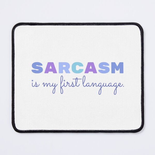Item preview, Humor Sarcasm is My First Language | Warm Colored Pink and Orange Floral | Funny Sarcastic Gift for Friends designed and sold by MiaDelelai.