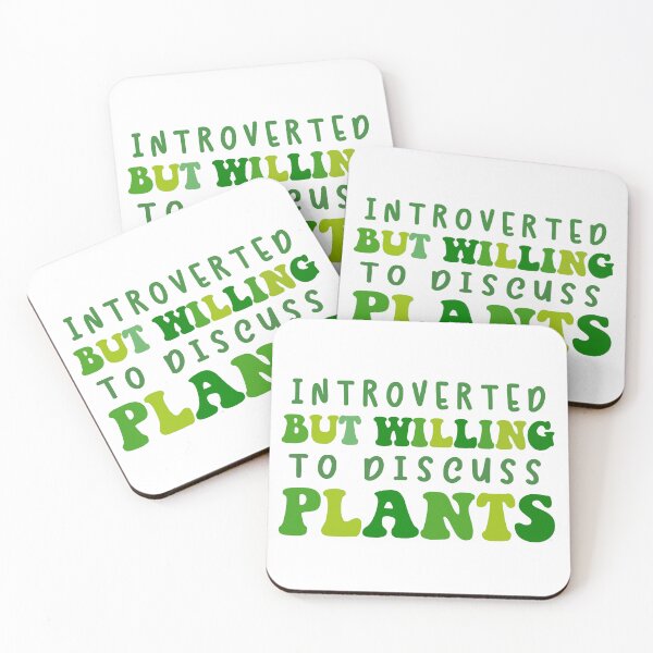 Item preview, Introverted But Willing To Discuss Plants, Plants Shirt, Plant Lover, Introvert T-Shirt, Funny Sayin, Gardening  designed and sold by J-mina.