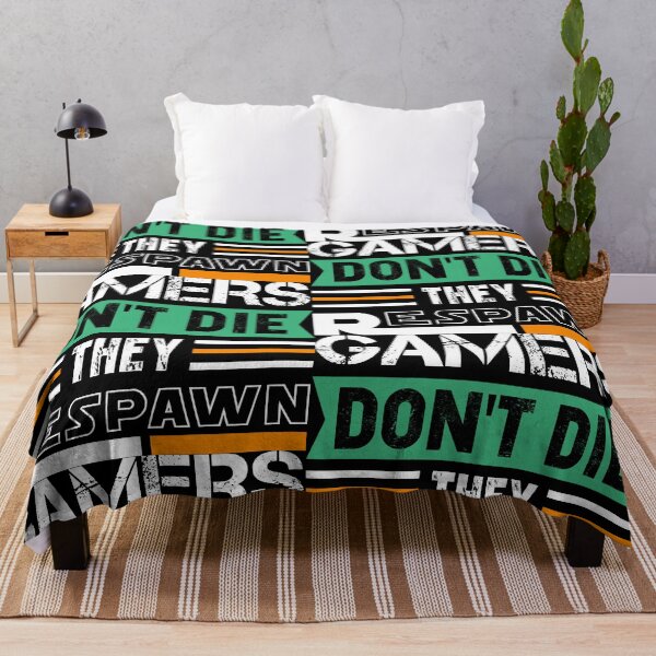 Item preview, Gamers Don't Die They Respawn - Gamers Lovers Freaks and Fans designed and sold by JoyTop.
