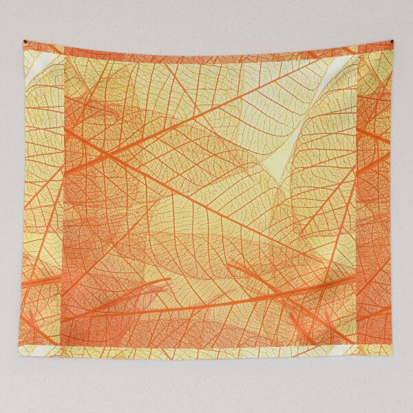Item preview, Beige Black And Orange Abstract Flower Art designed and sold by CAT-LUVERS.