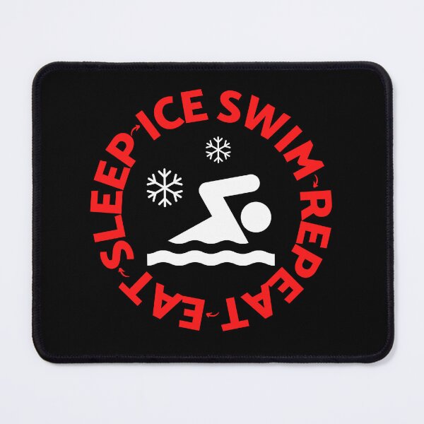 Item preview, Eat Sleep Ice Swim Repeat For Cold Water Swimming Lover designed and sold by HappyPeeps.