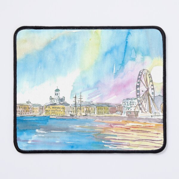Item preview, Paseo marítimo de Helsinki, Finlandia, con catedral y puerto designed and sold by artshop77.