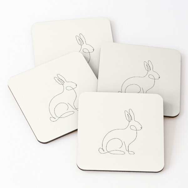 Item preview, Rabbit Line Art Drawing designed and sold by SamFrig24.