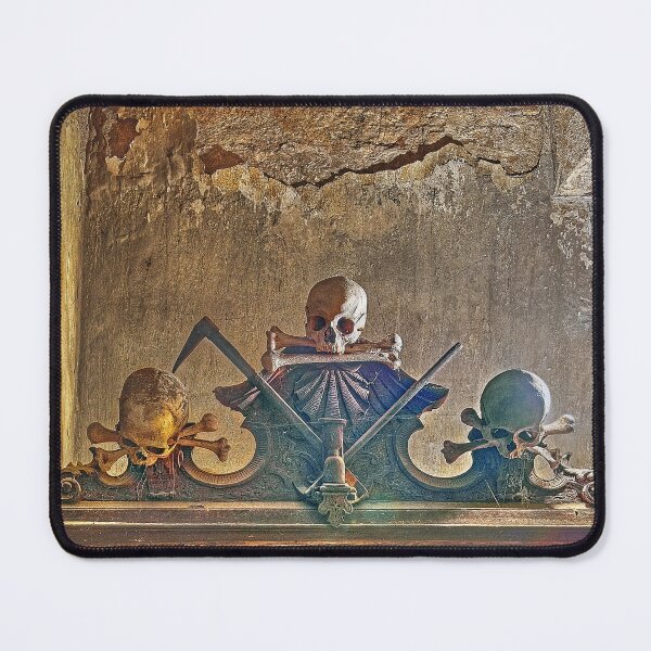 Item preview, Sedlec Ossuary Skulls Photo Art, Human Bone Church Mystery Skulls Art, Halloween Skull designed and sold by Sedlec Ossuary Project.