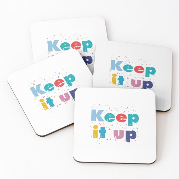 Item preview, Colorful letters "Keep it up" designed and sold by magenta-dream.