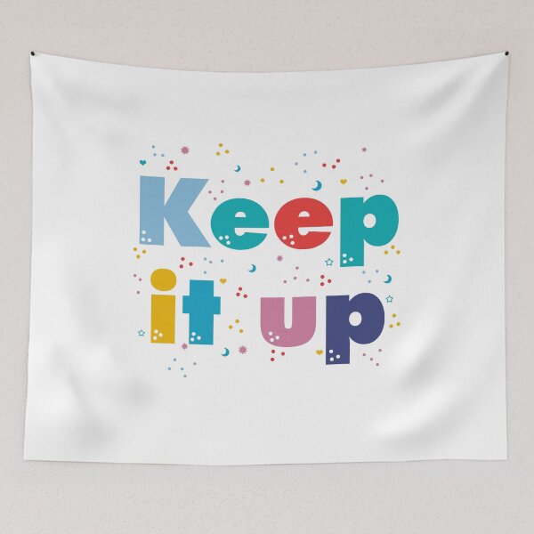 Item preview, Colorful letters "Keep it up" designed and sold by magenta-dream.