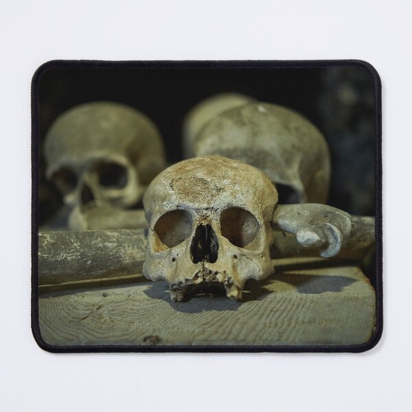 Item preview, Sedlec Ossuary Skulls Photo Art, Human Bone Church Mystery Skulls Art, Halloween Skull designed and sold by Sedlec Ossuary Project.