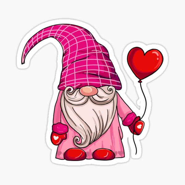 Cute Gnomes Printed Handbags LOVE Valentine's Day Gnome Women Big