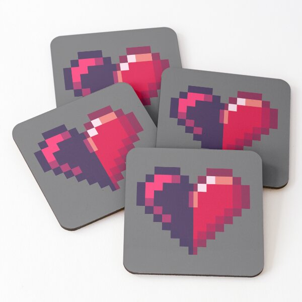 Item preview, Half a Heart 8-Bit Heart designed and sold by BronikowskiART.