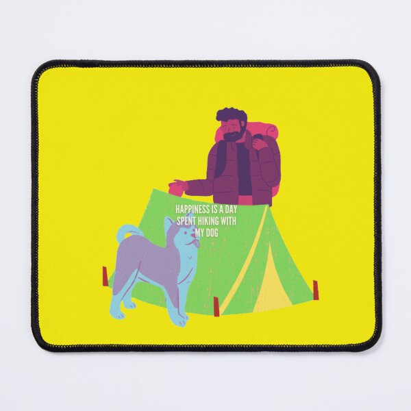 Item preview, Happiness Is A Day Spent Hiking With My Dog designed and sold by thundercandy.
