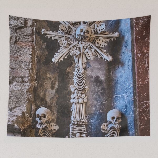 Item preview, Sedlec Ossuary Monstrance Photo Art, Skull Bone Church designed and sold by Sedlec Ossuary Project.