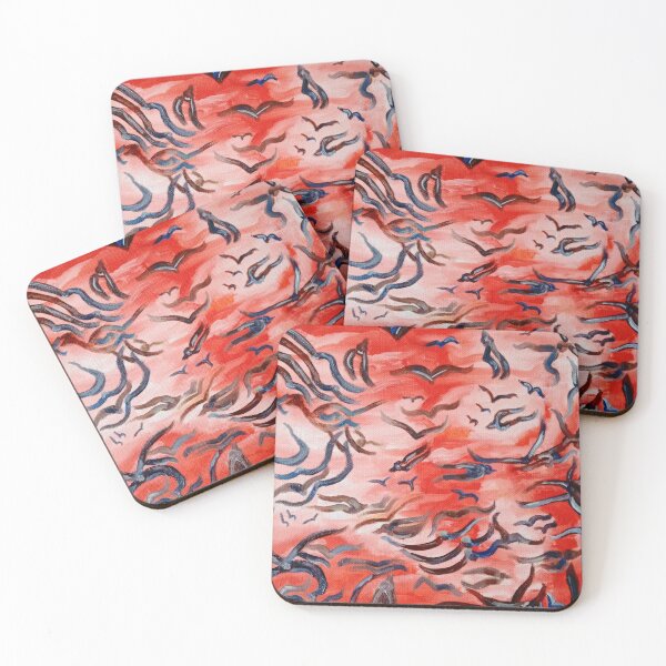 Item preview, Birds in red sky designed and sold by Evone.