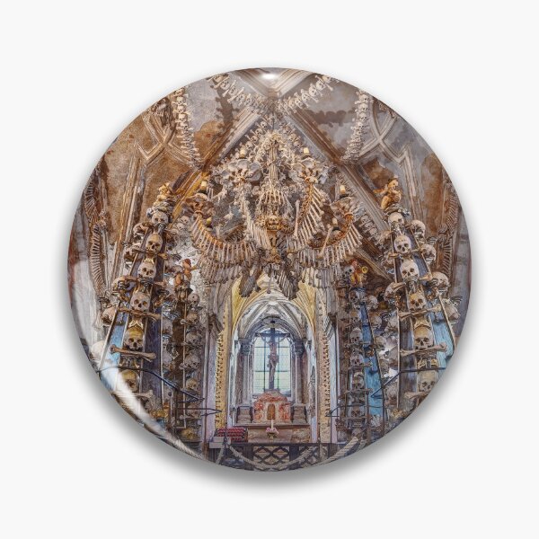 Item preview, Sedlec Ossuary Interior Panorama Photo Art, Skull Bone Church designed and sold by Sedlec Ossuary Project.