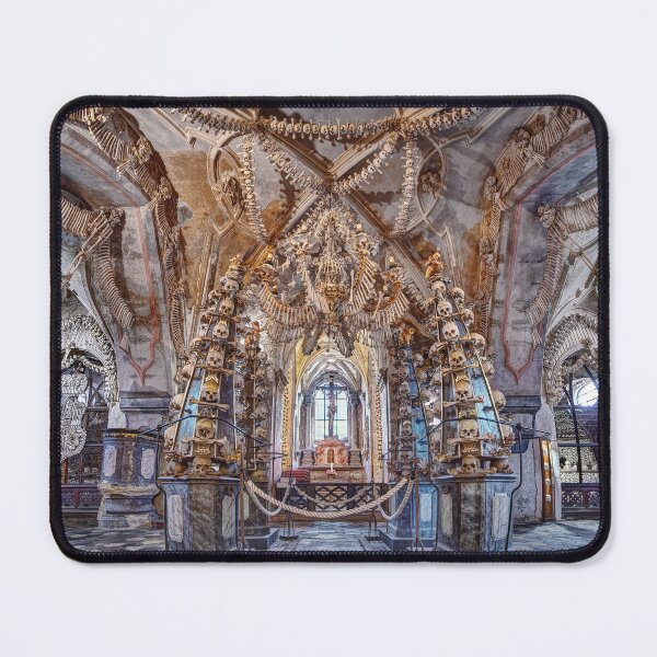 Item preview, Sedlec Ossuary Interior Panorama Photo Art, Skull Bone Church designed and sold by Sedlec Ossuary Project.