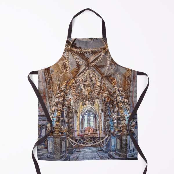 Item preview, Sedlec Ossuary Interior Panorama Photo Art, Skull Bone Church designed and sold by Sedlec Ossuary Project.