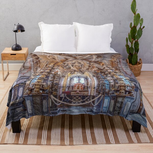 Item preview, Sedlec Ossuary Interior Panorama Photo Art, Skull Bone Church designed and sold by Sedlec Ossuary Project.